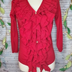 Sinclaire 10 ruffled cardigan